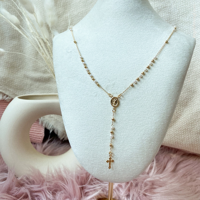 Pearl Rosary Necklace
